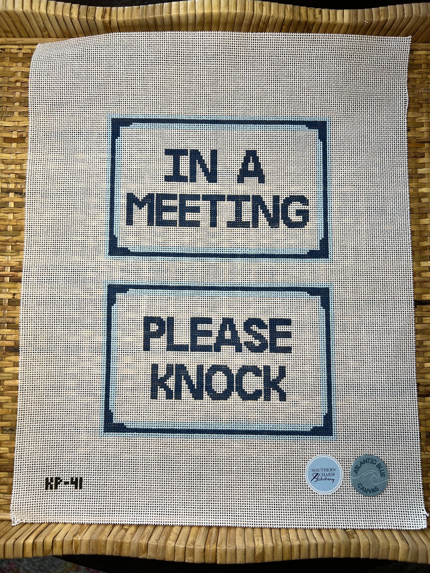 In a Meeting Door Sign