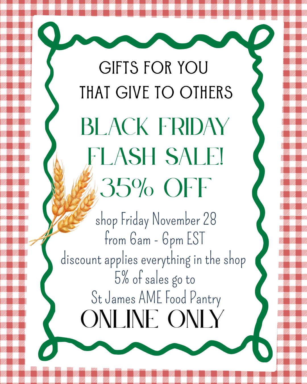 My First Black Friday Sale! - And the importance of giving back....