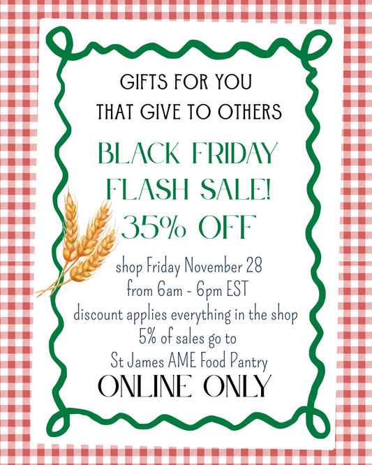 My First Black Friday Sale! - And the importance of giving back....