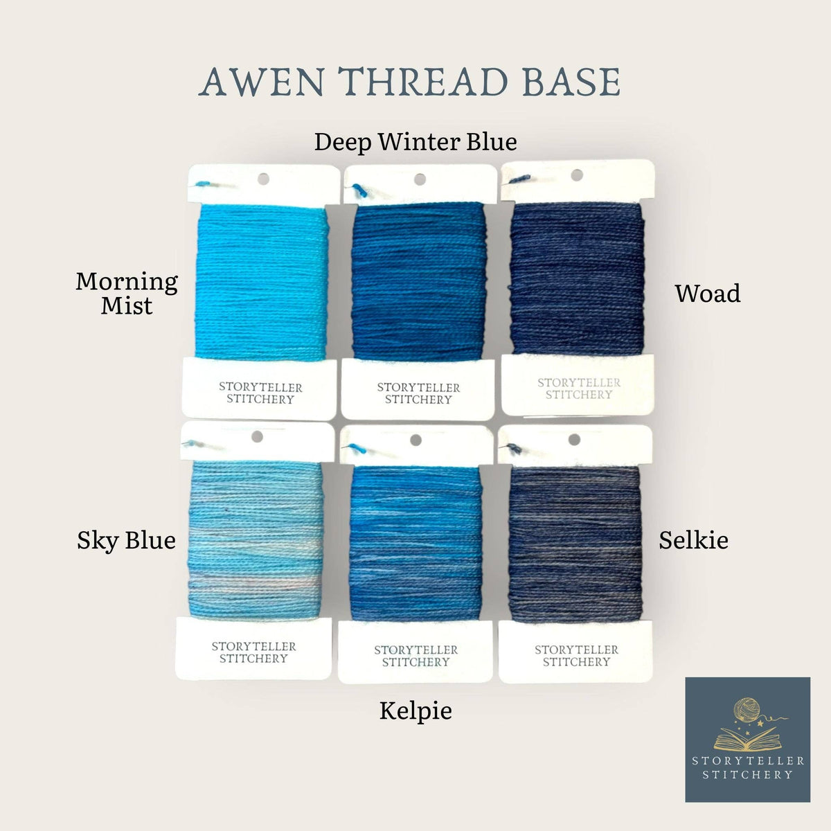 Awen Hand-Dyed Merino Silk Needlepoint Thread, 13ct, 25 Yd: Morning Mist