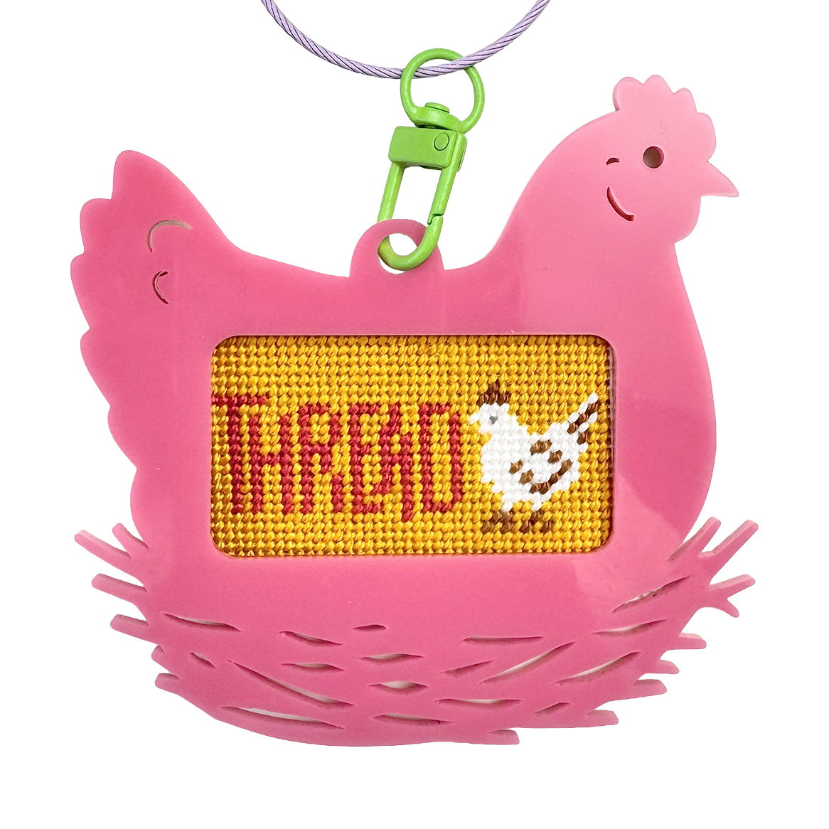 Bag Tag: Chicken: Red