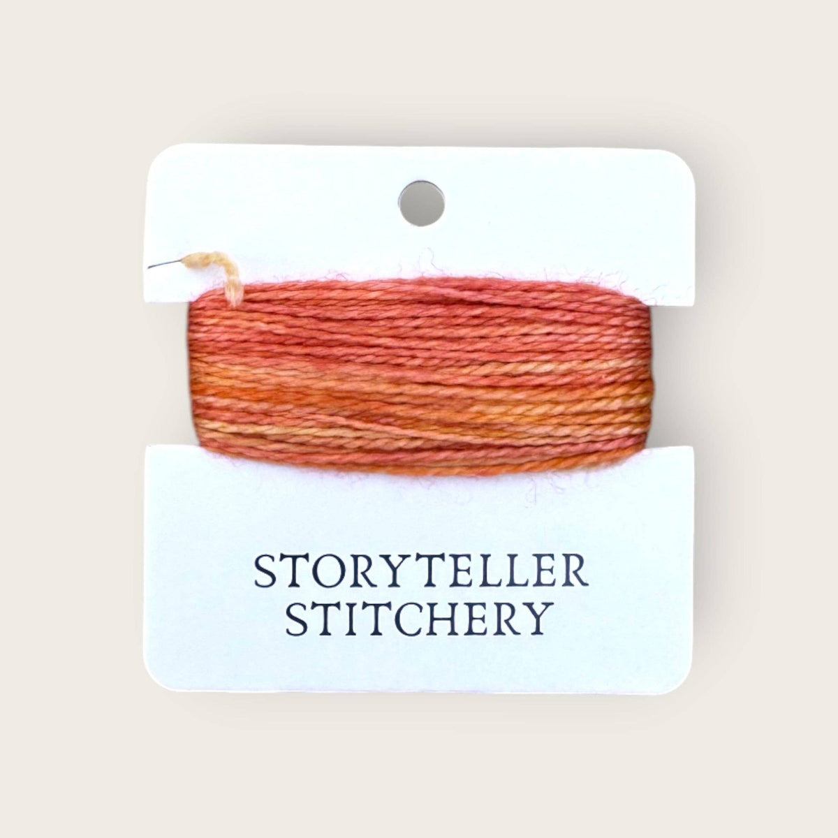 Seren Hand-Dyed Threads. 75% Merino Wool & 25% Silk. Embroidery & Needlepoint: Ember