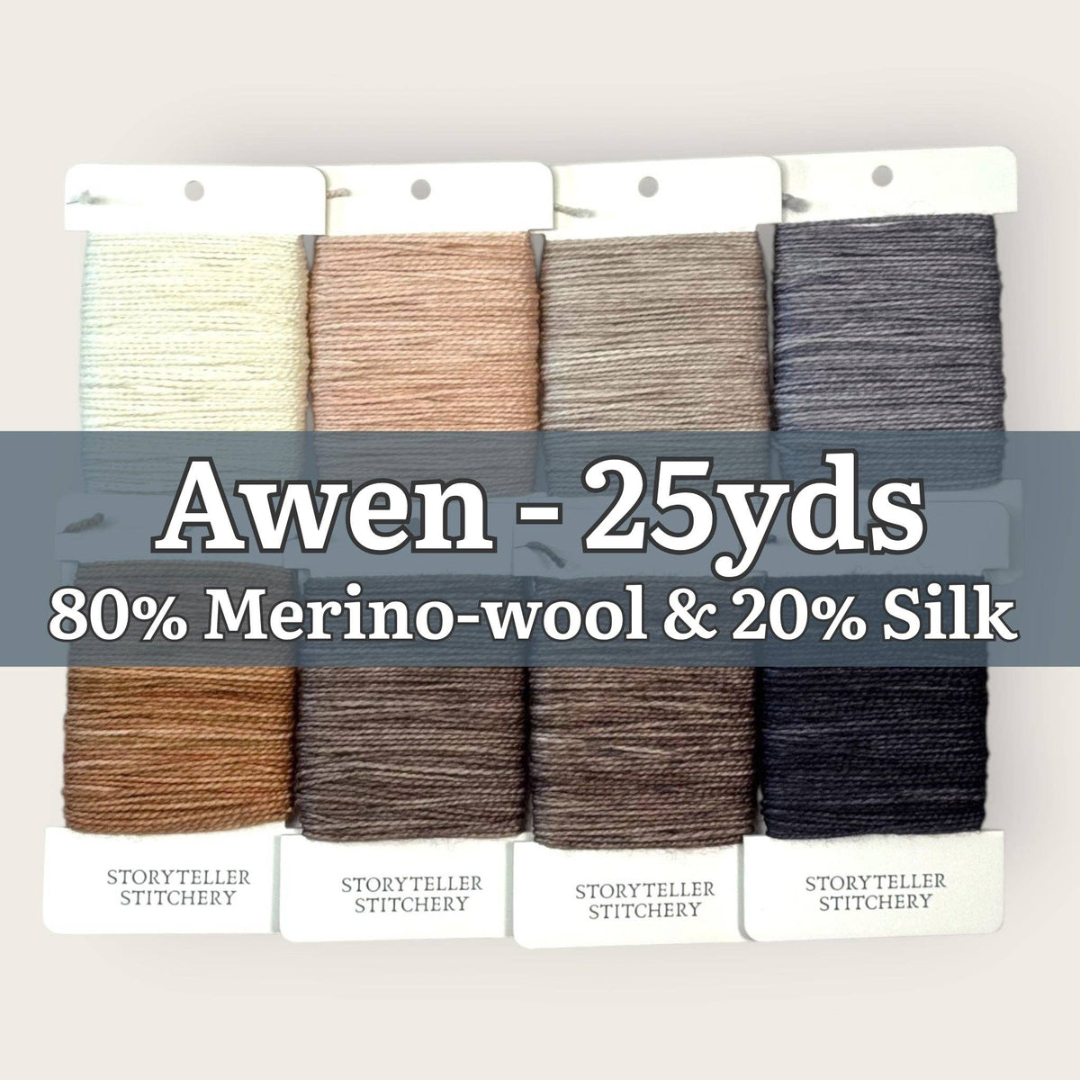 Awen Hand-Dyed Merino Silk Needlepoint Thread, 13ct, 25 Yd: Enchanted Forest