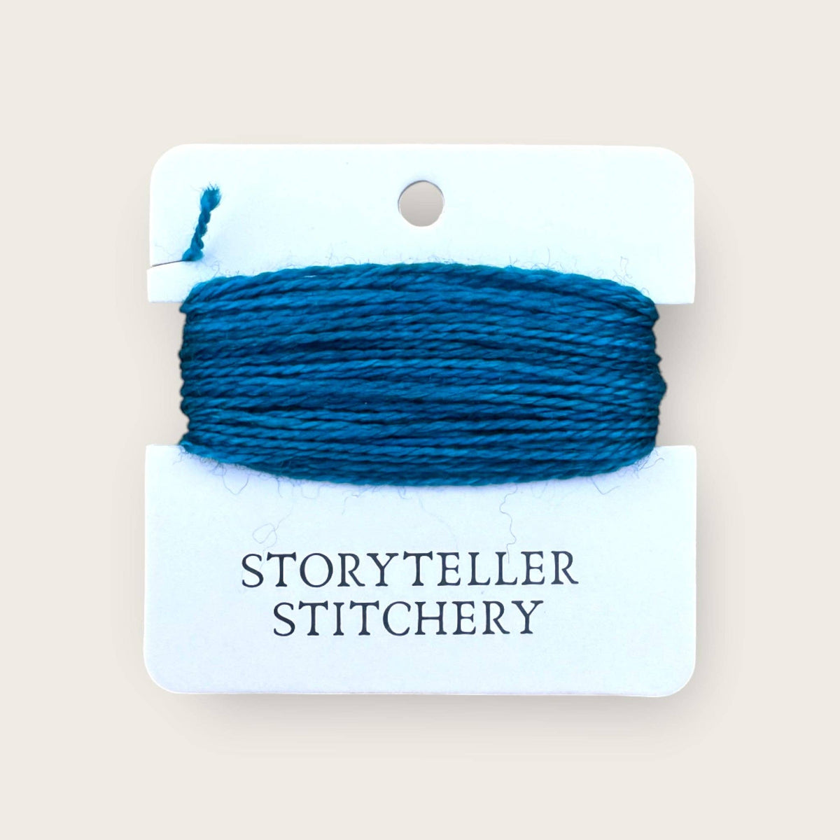 Seren Hand-Dyed Threads. 75% Merino Wool & 25% Silk. Embroidery & Needlepoint: Deep Winter Blue