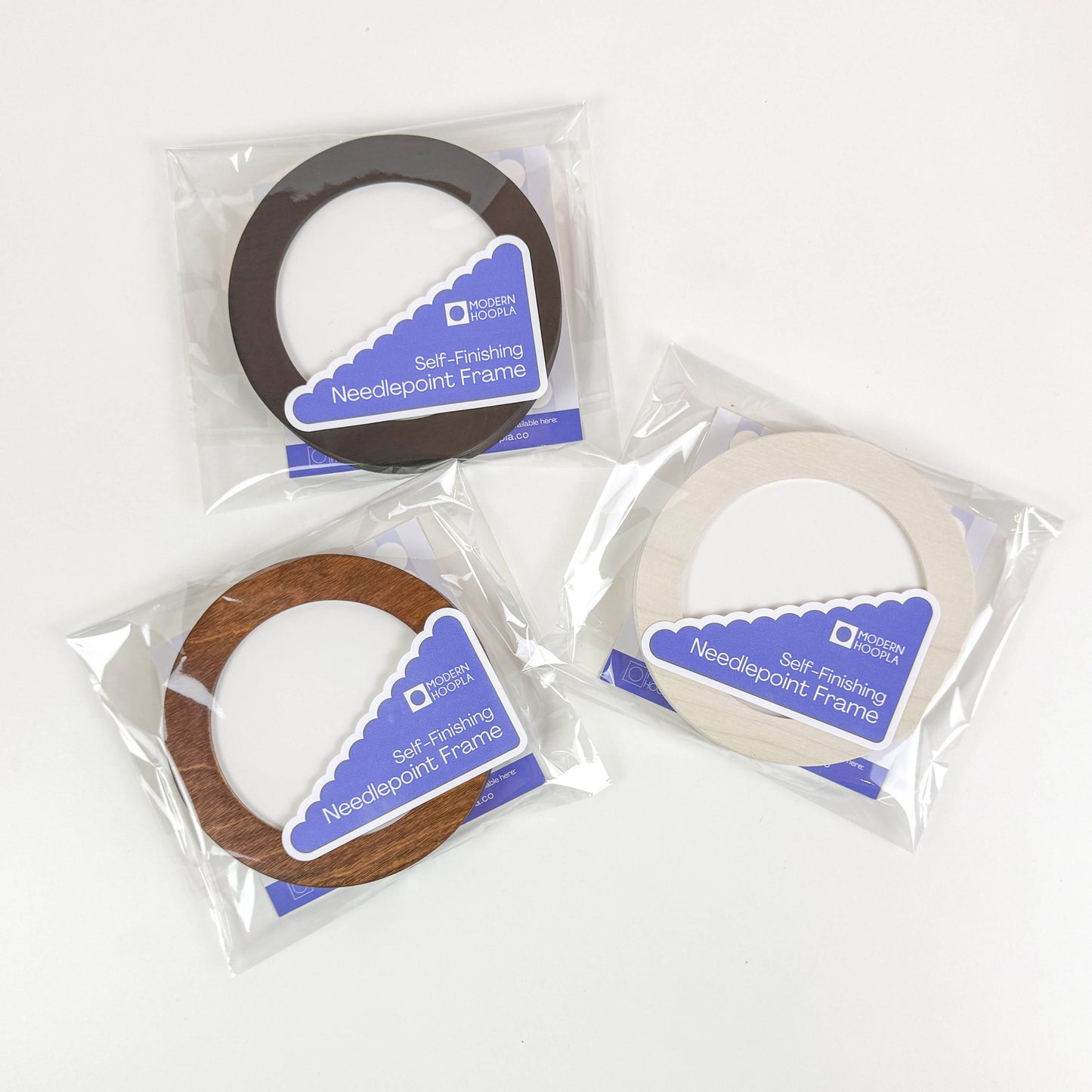 NDLPT: Arch Frames for Needlepoint 4" Rounds: Mixed Set of Finishes