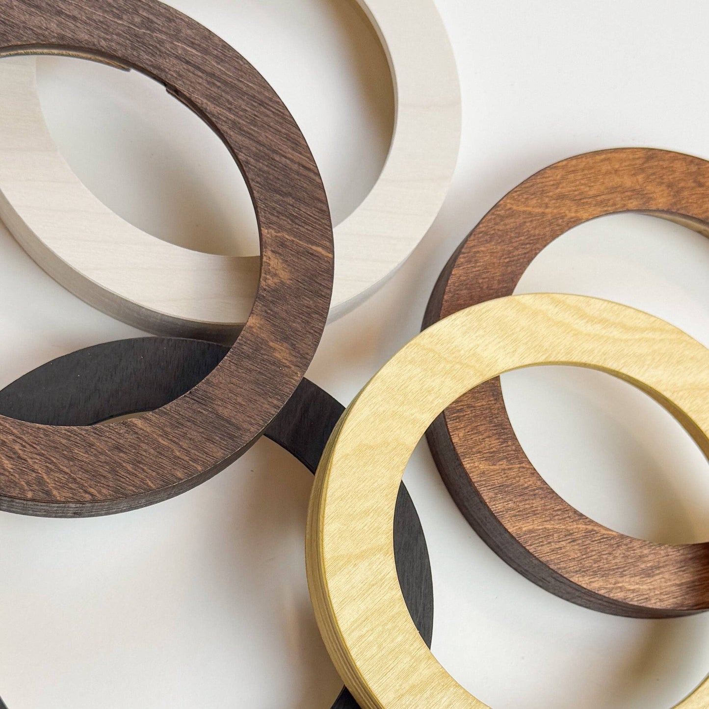 NDLPT: Arch Frames for Needlepoint 4" Rounds: Mixed Set of Finishes