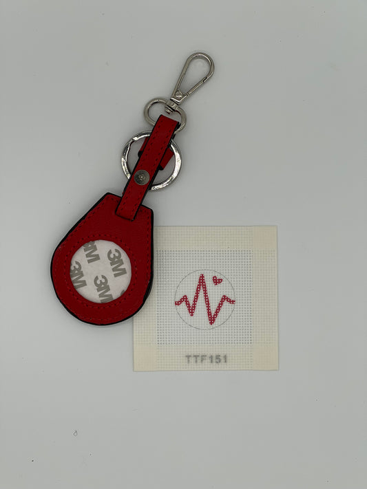 Heartbeat Fob Insert Canvas