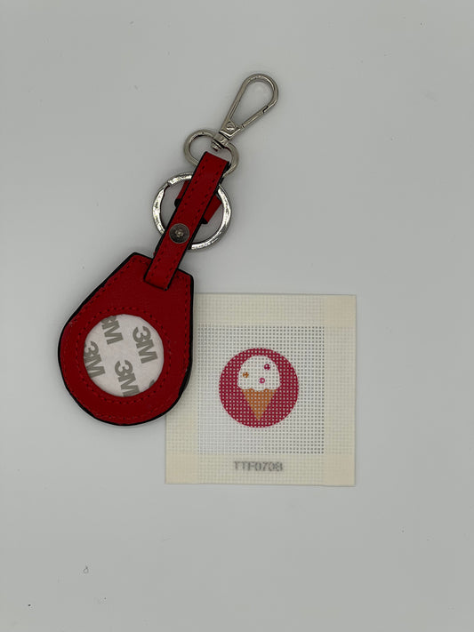 Ice Cream Cone Fob Insert Canvas
