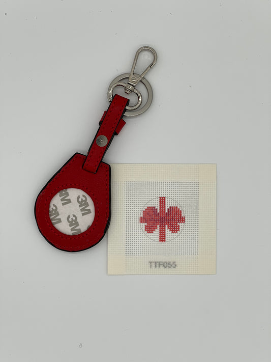 Holiday Bow Fob Insert Canvas