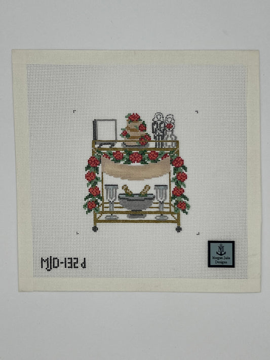 Wedding Bar Cart - 2 Brides (1 in tux)