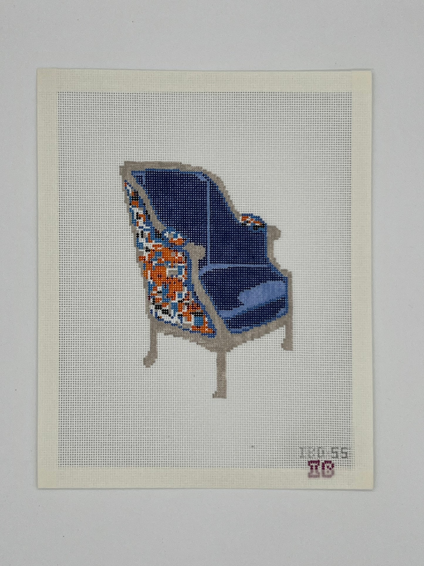 Blue Velvet Wingback