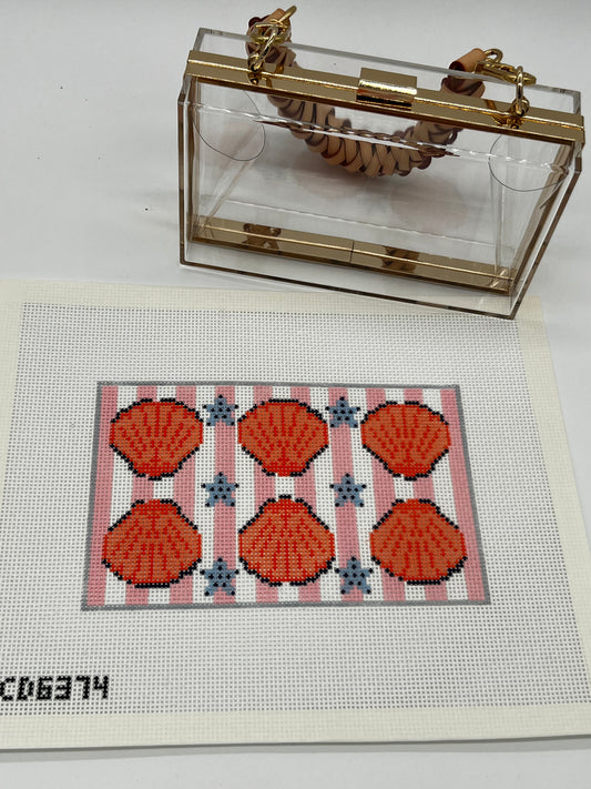 Scallop Acrylic Purse Insert