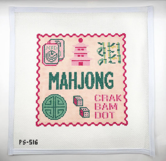 Mahjong 8x8 Tray Canvas