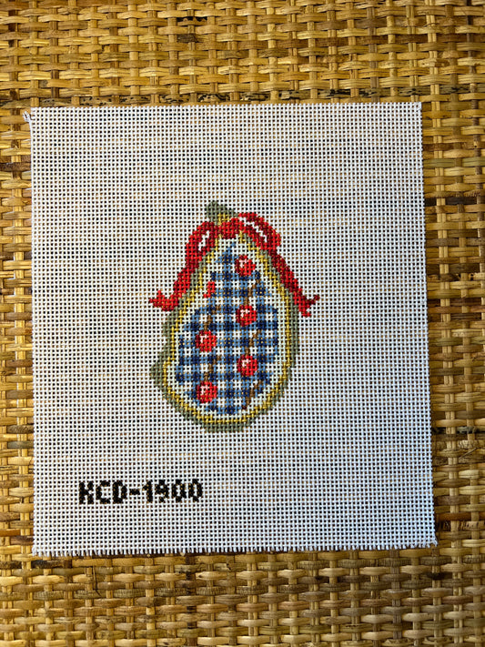Gingham Cherries Gilded Oyster