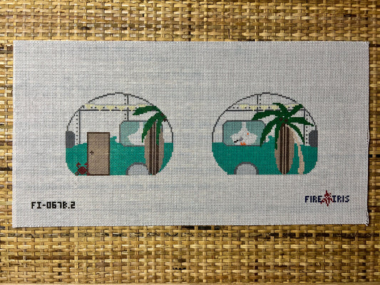 Beach Airstream Camper (two sided finish)