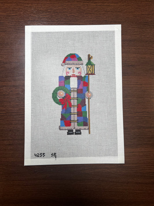Multi Patchwork Santa Nutcracker