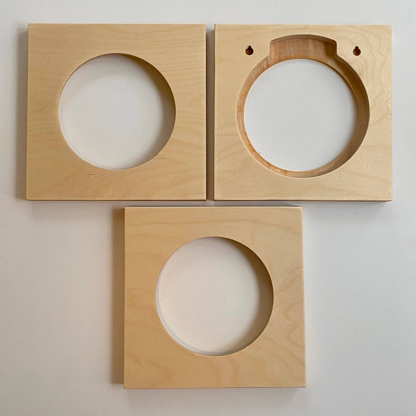Modern Embroidery Hoop Frame for 6" Hoops: Caramel / Square