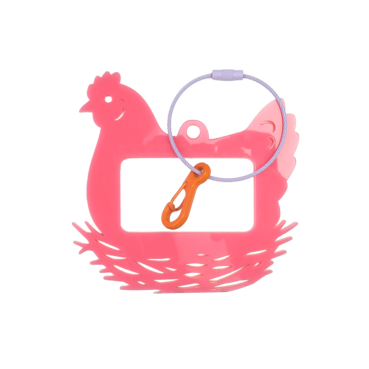 Bag Tag: Chicken: Red