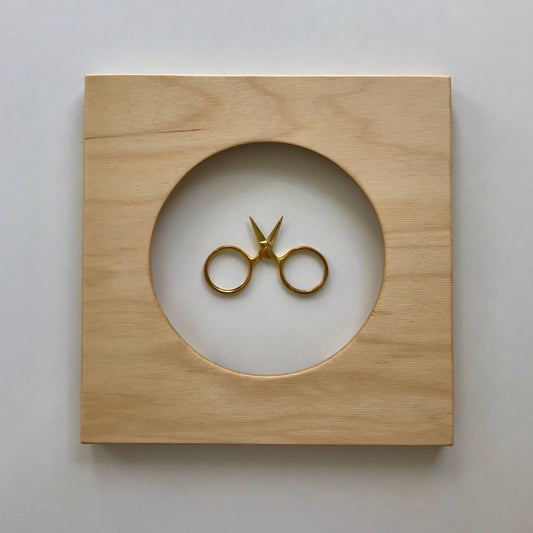 Modern Embroidery Hoop Frame for 6" Hoops: Caramel / Square
