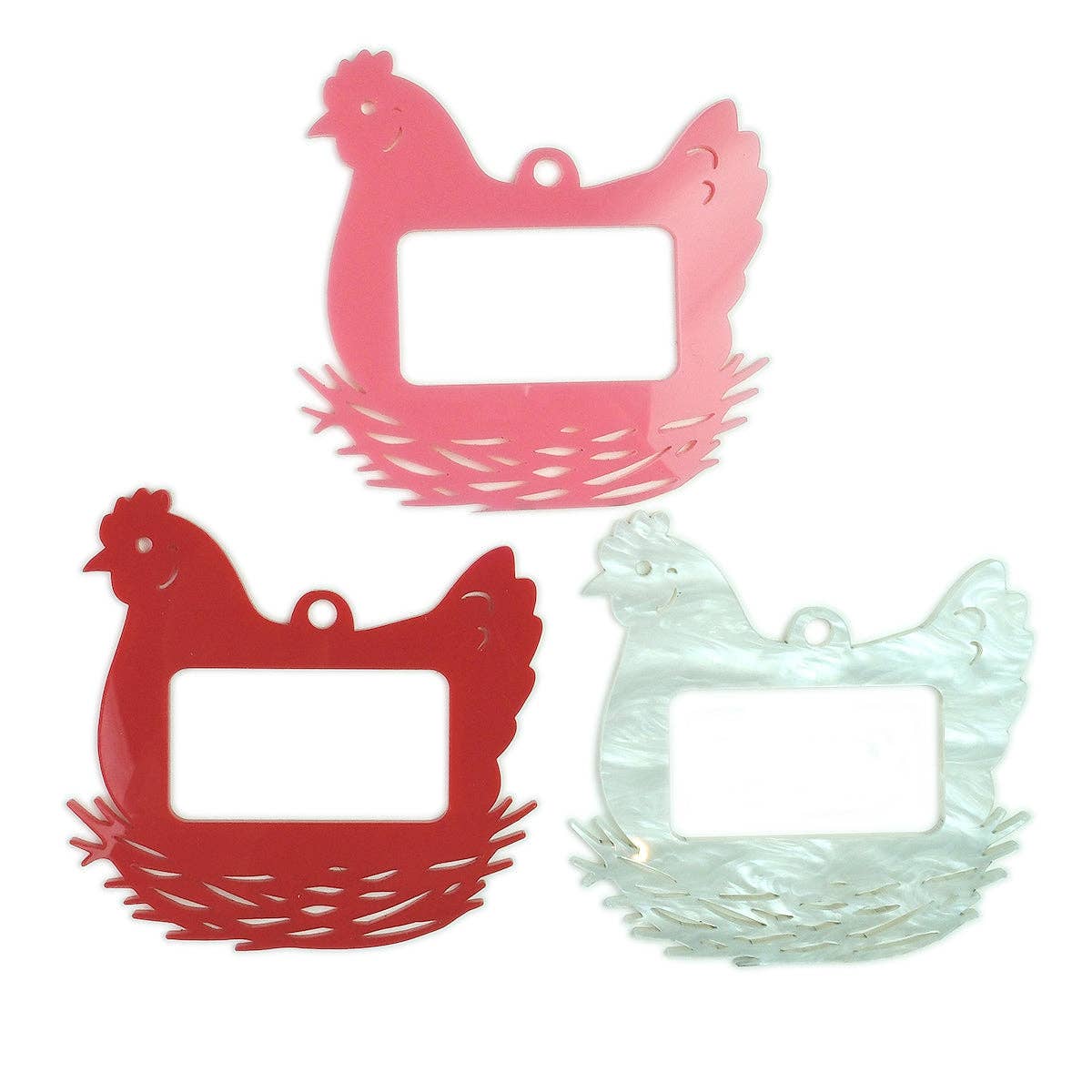 Bag Tag: Chicken: Red