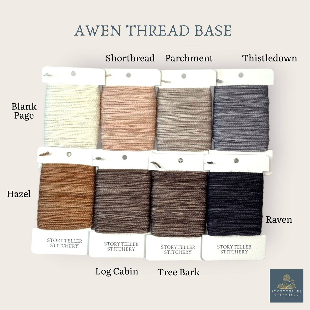 Awen Hand-Dyed Merino Silk Needlepoint Thread, 13ct, 25 Yd: Morning Mist